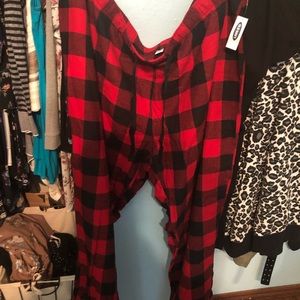 NWT Old Navy Buffalo Plaid Pajama/Lounge Pants 4x